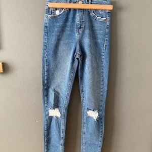 Topshop Jamie Blue Skinny Jeans